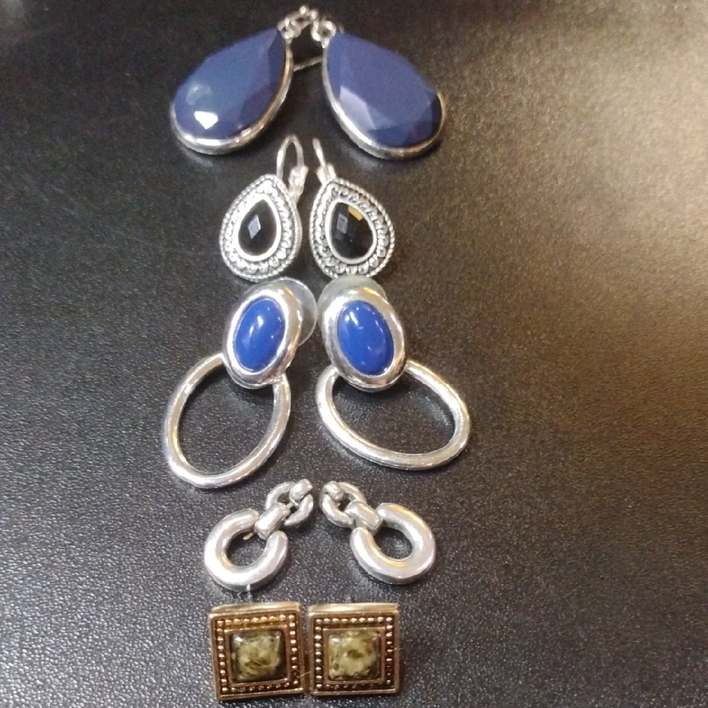 Vintage Earrings - Fashion Jewelry - 5 Earring Set